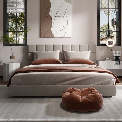 现代卧室，卧室