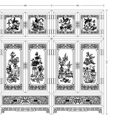 四季平安顶箱柜