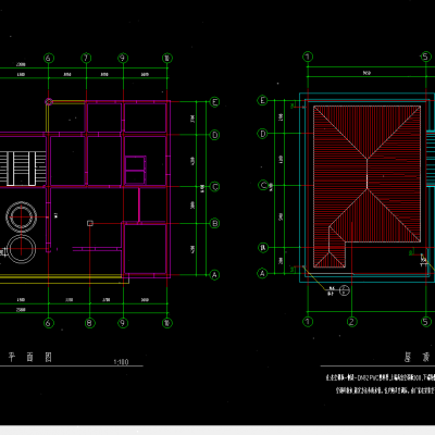 北方豪华别墅建筑施工图