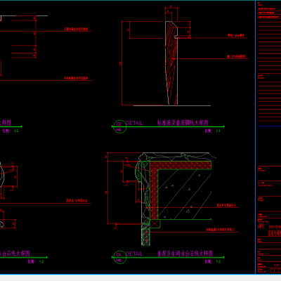 客房天花.地脚线.洗手台