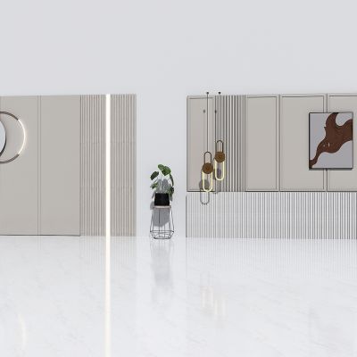 现代轻奢客厅沙发背景墙