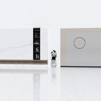 现代轻奢客厅沙发背景墙