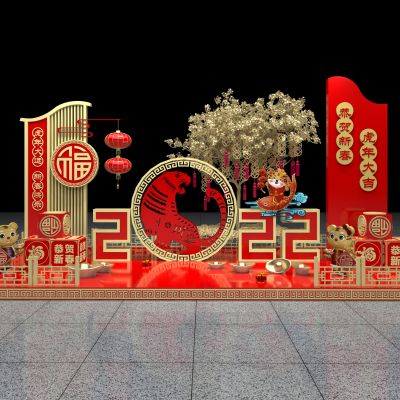 2022虎年美陈春节场景