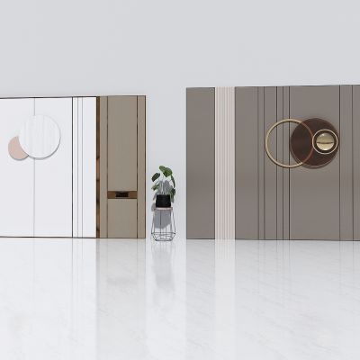 现代轻奢客厅沙发背景墙