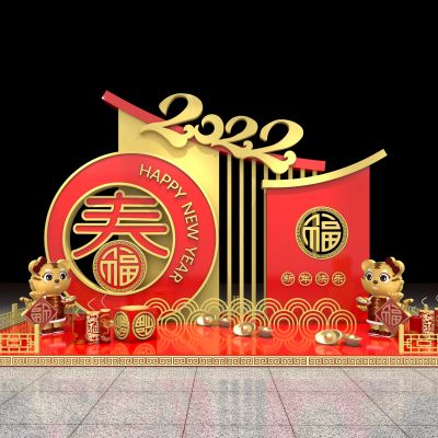 2022虎年美陈春节场景