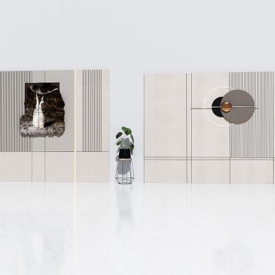 现代轻奢客厅沙发背景墙