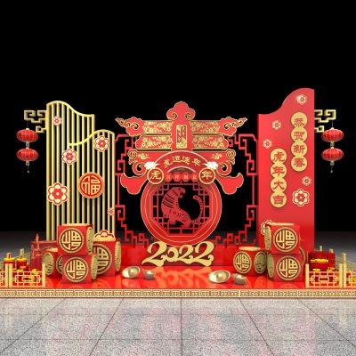 2022虎年美陈春节场景