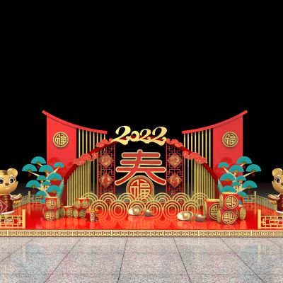2022虎年美陈春节场景