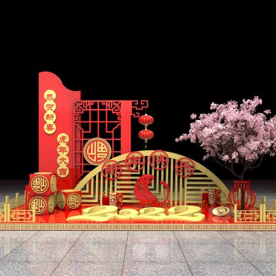 2022虎年美陈春节场景