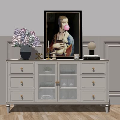 美式轻奢餐边柜