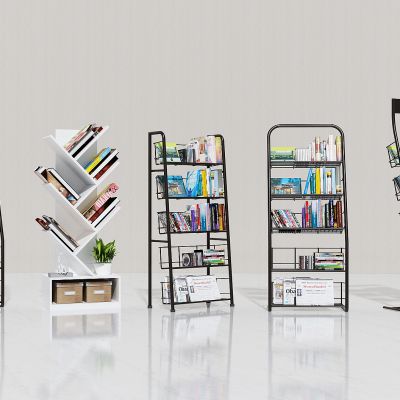 现代书籍报刊杂志架