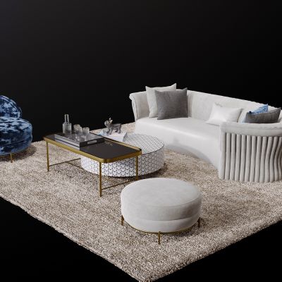 北欧现代简约轻奢客厅沙发