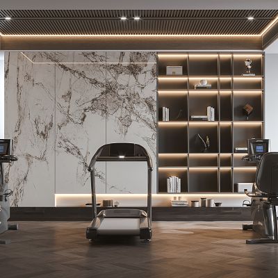 现代健身房3D模型