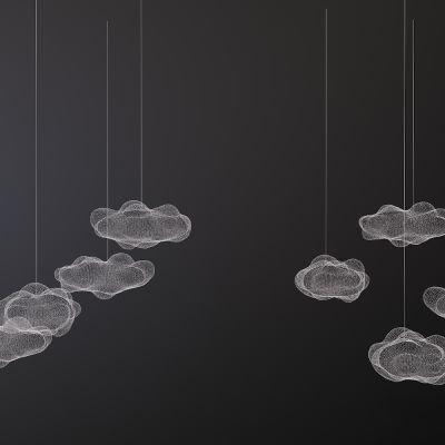 现代简约大厅白云吊灯