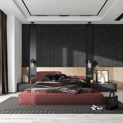 现代轻奢卧室主人房