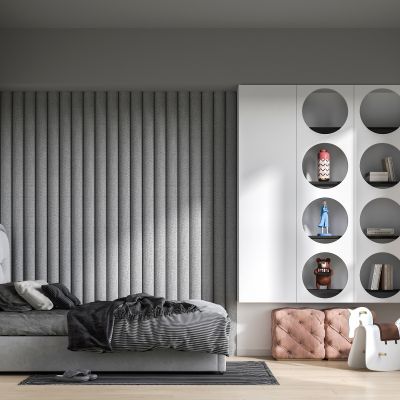 现代轻奢卧室主人房