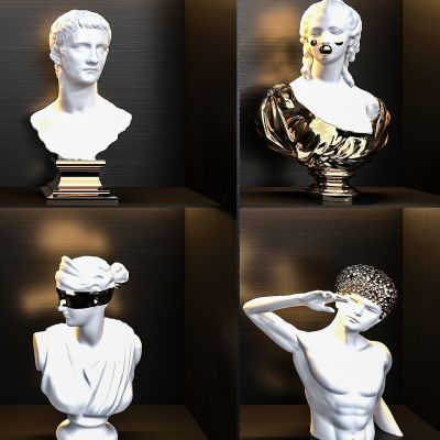 欧式石膏人物雕塑摆件装饰品
