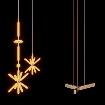 床头金属小吊灯组合