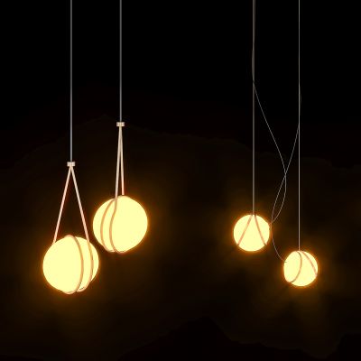 床头金属小吊灯组合