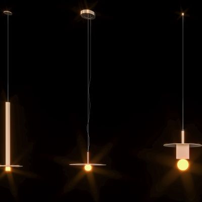 床头金属小吊灯组合