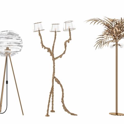 现代轻奢简约金属落地灯