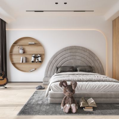 现代轻奢卧室主人房