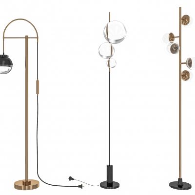 现代轻奢简约金属落地灯