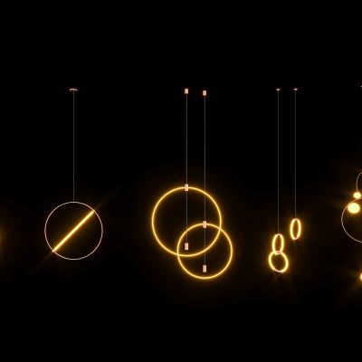 床头金属小吊灯组合