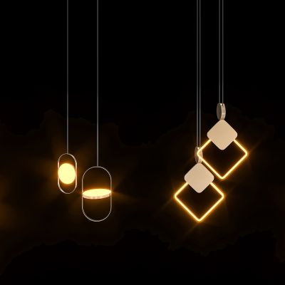 床头金属小吊灯组合