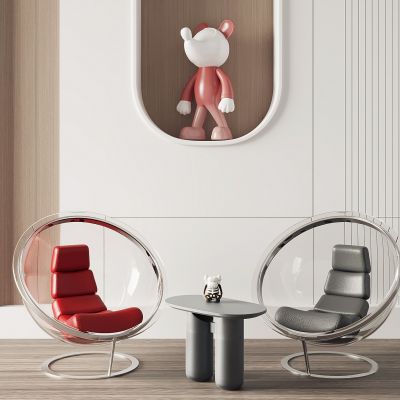 现代亚克力透明休闲椅