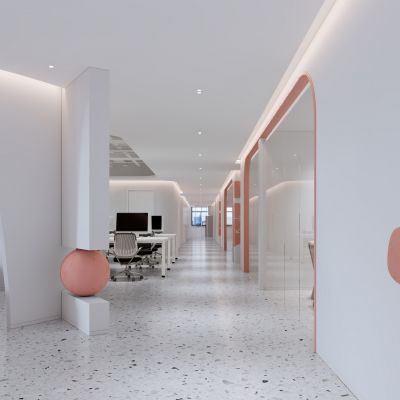 现代办公室走道