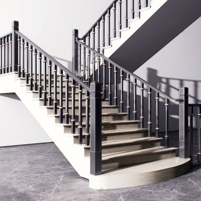 现代铁艺楼梯
