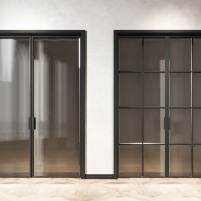 现代极简推拉门