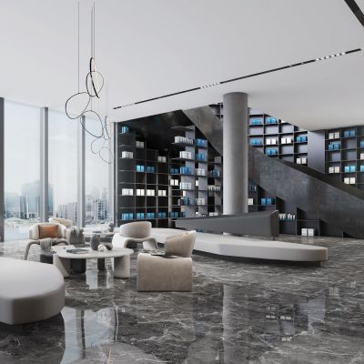 现代办公室休闲区