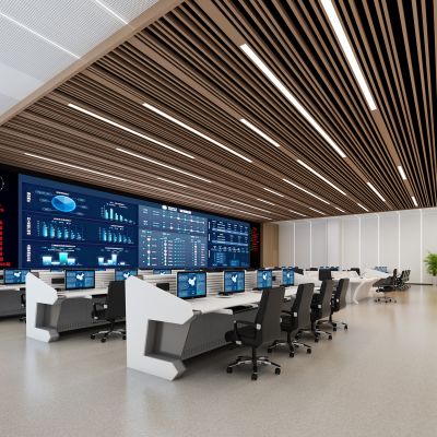 监控指挥中心  调度室