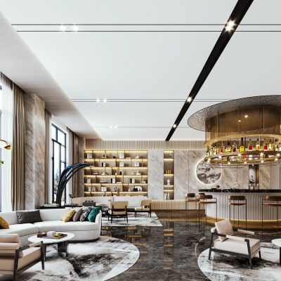 售楼处休息区 酒吧台