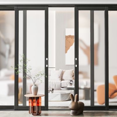 现代磨砂玻璃推拉门