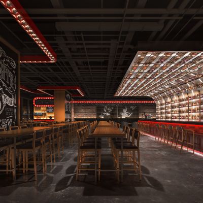 酒吧 酒柜 吧台