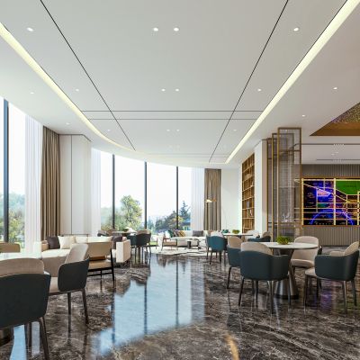 现代售楼处洽谈区