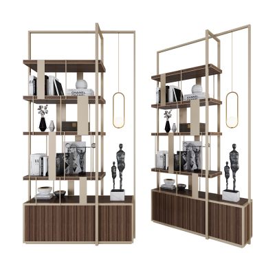 现在轻奢书柜装饰柜饰品雕塑