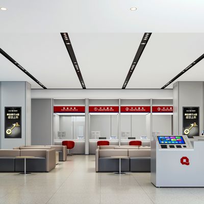 银行门厅　休闲区　书吧