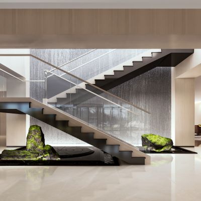 楼梯　景观　石头