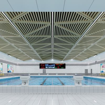 学校泳池 游泳池 游泳馆