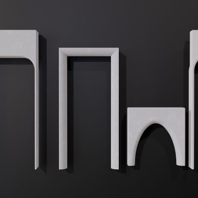 北欧简约轻奢拱形门