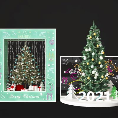 现代圣诞美陈  陈设