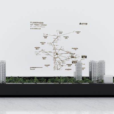 现代售楼处沙盘，小区沙盘