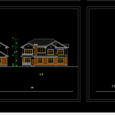 一份别墅方案图
