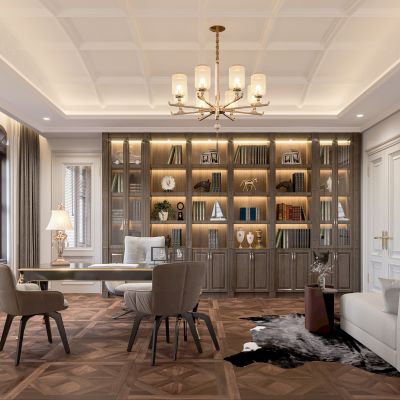 美式书房