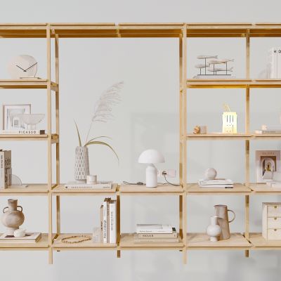 北欧简约装饰柜架