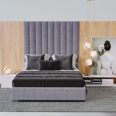 北欧简约主卧室床